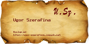 Ugor Szerafina névjegykártya
